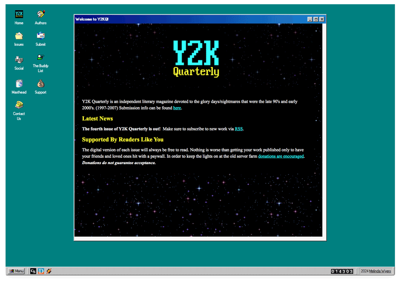 Y2K Quarterly website