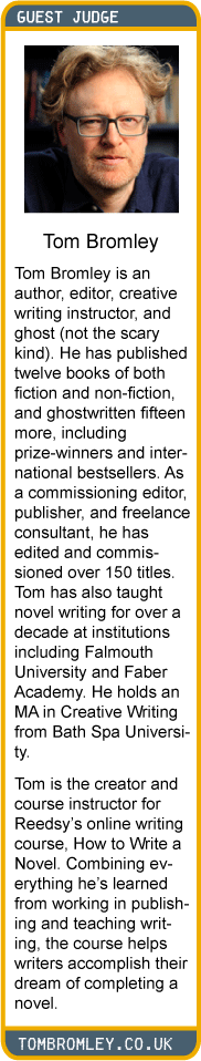 WOW! Summer 2024 Flash Fiction Contest Guest Judge: Author, Editor, Reedsy Creative Writing Instructor Tom Bromley