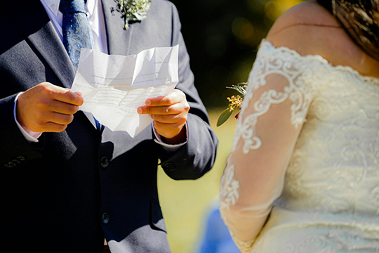 Enhancing your wedding vows with symbolic language